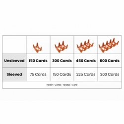 Feldherr Card Holder for game cards in Standard American Board Game Size - 450 cards - 3 trays