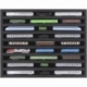 Euro Box / Container Case para locomotoras, vagones y vehículos de aeromodelismo - 18 ranuras para el indicador Z - horizontal