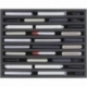 Euro Box / Container Case for model railway locomotives, wagons and vehicles - 20 slots for Z Gauge - vertical