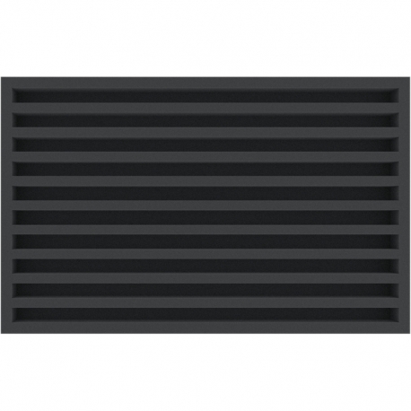 Euro Box / Container Case for model railway locomotives, wagons and vehicles - 10 slots for Z Gauge - vertical