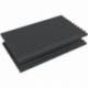 EUMEWC040 560 mm x 360 mm x 28 mm Feldherr zig-zag pattern foam tray for Euro Container 60 x 40