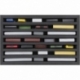 Feldherr Storage Box DSLB075 para maquetas de locomotoras, vagones y vehículos - 7 ranuras para ancho de vía TT - vertical
