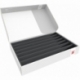 Feldherr Storage Box DSLB075 para maquetas de locomotoras, vagones y vehículos - 7 ranuras para ancho de vía 00 - vertical