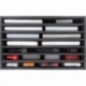 Feldherr Storage Box DSLB075 para maquetas de locomotoras, vagones y vehículos - 7 ranuras para ancho de vía 00 - vertical