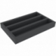 Feldherr Storage Box DSLB075 para maquetas de locomotoras, vagones y vehículos - 3 ranuras para ancho S - horizontal