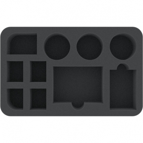 HS045A020 Feldherr foam tray for Warcaster: Neo-Mechanika - cards, tokens, and dice - 10 compartments