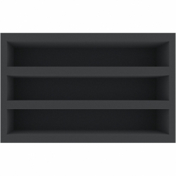 Euro Box / Container Case for model railway locomotives, wagons and vehicles - 3 slots for 0 Gauge - vertical
