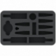 HS045DF01 45 mm half-size foam tray for Dropfleet Commander - PHR Cruiser and Frigates + FREE capsule for pegs