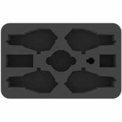 HSHF045BO 45 mm half-size foam tray for Dropfleet Commander - Shaltari Cruisers + FREE Capsule for pegs
