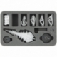 HSHG040BO Bandeja espuma 40 mm tamaño medio Dropfleet Commander Shaltari Battleships and Frigates