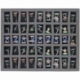 Bandeja espuma figuras tamaño completo con 45 ranuras el juego The Walking Dead: All Out War Miniatures Game Core Set