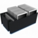 Case / Trolley for 24 tablets in thin sleeves compartments 14 mm wide including pencil holder