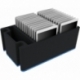 Case / Trolley for 24 tablets in thin sleeves compartments 14 mm wide