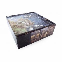 Organizador del juego mesa la Furia Sangre y Místicos Midgard, Dioses Asgard, 5 jugadores y todas las exclusivas Kickstarter