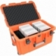 Case / Trolley for 20 tablets in thick sleeves compartments 22 mm wide