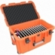 Transport Case / Trolley for 12 tablets in XL sleeves compartments 26 mm wide