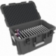 Transport Case / Trolley for 12 tablets in XL sleeves compartments 26 mm wide