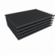 ZLUH0043BO 1005 mm x 715 mm x 43 mm Espuma incrustaciones en galga H0 horizontal 10 ranuras maquetas locomotoras, vagones...