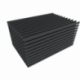 ZLUH0043BO 1005 mm x 715 mm x 43 mm Espuma incrustaciones en galga H0 horizontal 10 ranuras maquetas locomotoras, vagones...