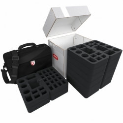 Feldherr Storage Box FSLB310 + Bolsa MEDIA Bloodborne: El juego mesa + Extras del Sueño del Cazador + Caja la Luna Sangre