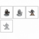 D&D Nolzur's Marvelous Miniatures: Duergar Fighters (4 Units)