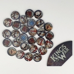 Kings of War: Game token set - Arc Template (Inglés)