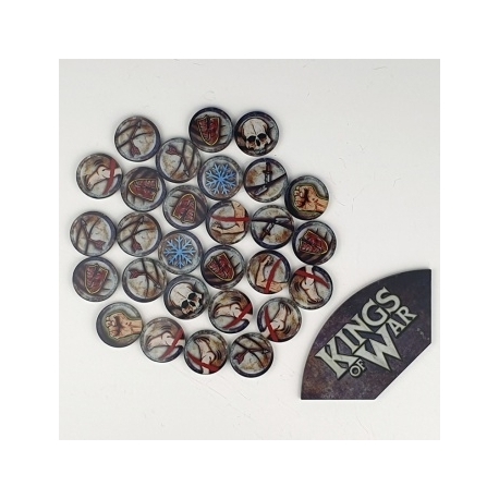 Kings of War: Game token set - Arc Template (Inglés)
