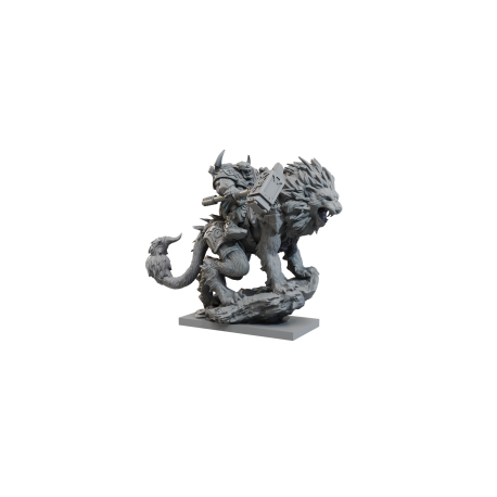 Kings of War: Riftforged Orc Stormbringer on Manticore (English)