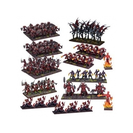 Kings of War: Forces of the Abyss Mega Army (Inglés)