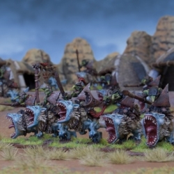 Kings of War: Goblin Flebag Riders (Inglés)