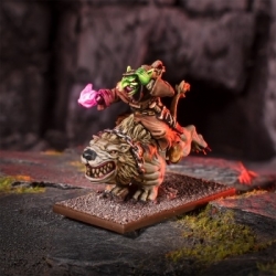 Kings of War: Goblin Wiz on Mawbeast (Inglés)
