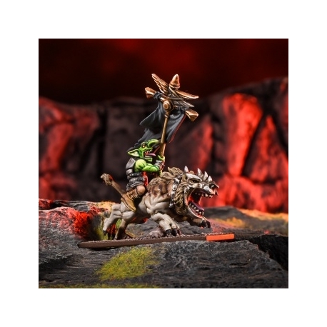Kings of War: Goblin Flaggit on Mawbeast (English)