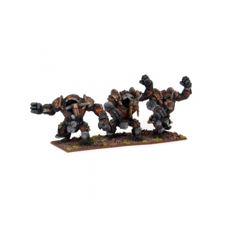 Kings of War: Abyssal Dwarf Lesser Obsidian Golems (English)