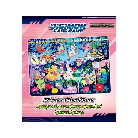 Digimon Card Game Playmat and Card Set - Floral Fun PB-09 (Inglés)