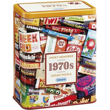 Dulces Memorias De Los Años 70 En Caja Metálica 500Pzas