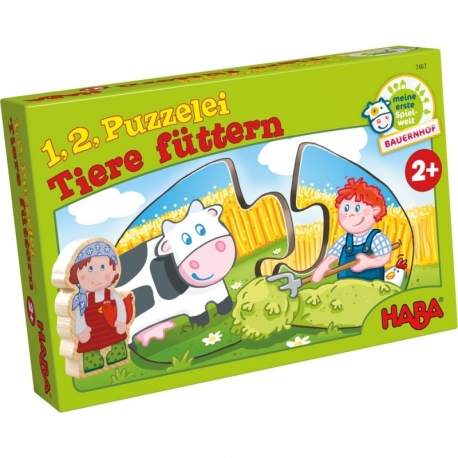 1, 2 Puzzéalos - Dar De Comer A Los Animales