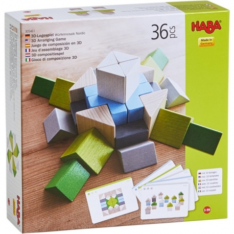 Juego De Composición En 3D Mosaico De Cubos Nordic