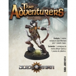 Girl-Cat Miniature 32Mm - The Path Of The Adventurers The Role Playing Game
