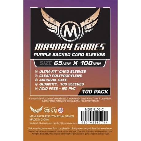 [7102C] Magnum Ultra-Fit 65 Mm X 100 Mm Card Sized -7 Wonders" (Purple Backed)"