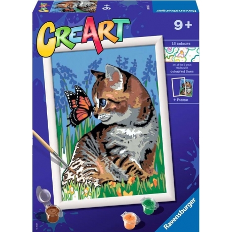 Creart D - Kitten And Butterfly