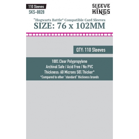 [8828] Sleeve Kings Hogwarts Battle Large Sleeves (76X102Mm)