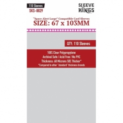 [8829] Sleeve Kings Space Alert Large Compatible Sleeves (67X103Mm)