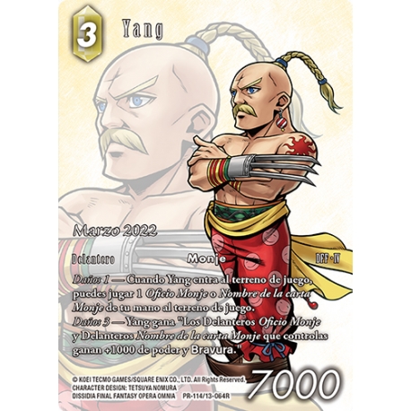 FINAL FANTASY TCG OPKIT YANG (16+4) MAR22 from Square Enix