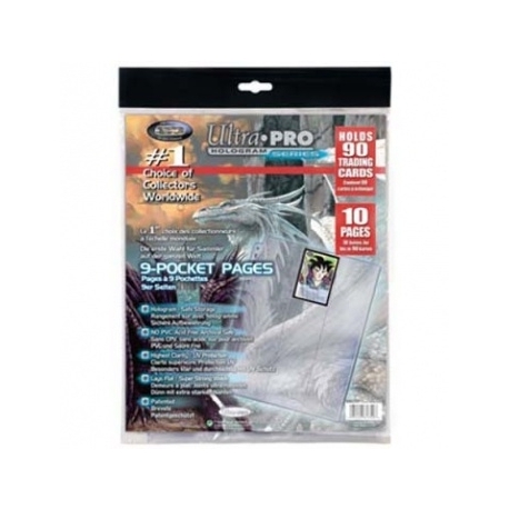 UP - 9-Pocket Pages (11 Hole) Refill Pack (10 Pages)