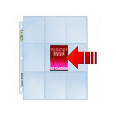UP - Side Load 9-Pocket Pages - Clear (100 Pages)