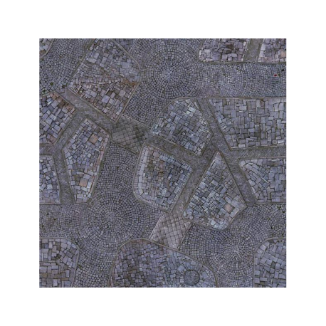 Kraken Wargames Gaming Mat - Cobblestone City 3x3 2.0