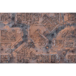 Kraken Wargames Gaming Mat Desert Warzone City 6x4 Gaming Mat 2.0