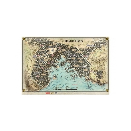 Baldur's Gate - Map (23' x 17') (Alemán)