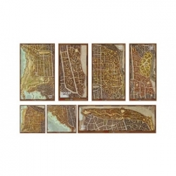 Waterdeep Dragon Heist - Waterdeep Wards Map Set (Alemán)