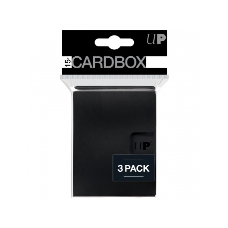 UP - PRO 15+ Card Box 3-pack: Black